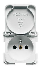 Earthing Contact Pin with screw terminals, with flap
